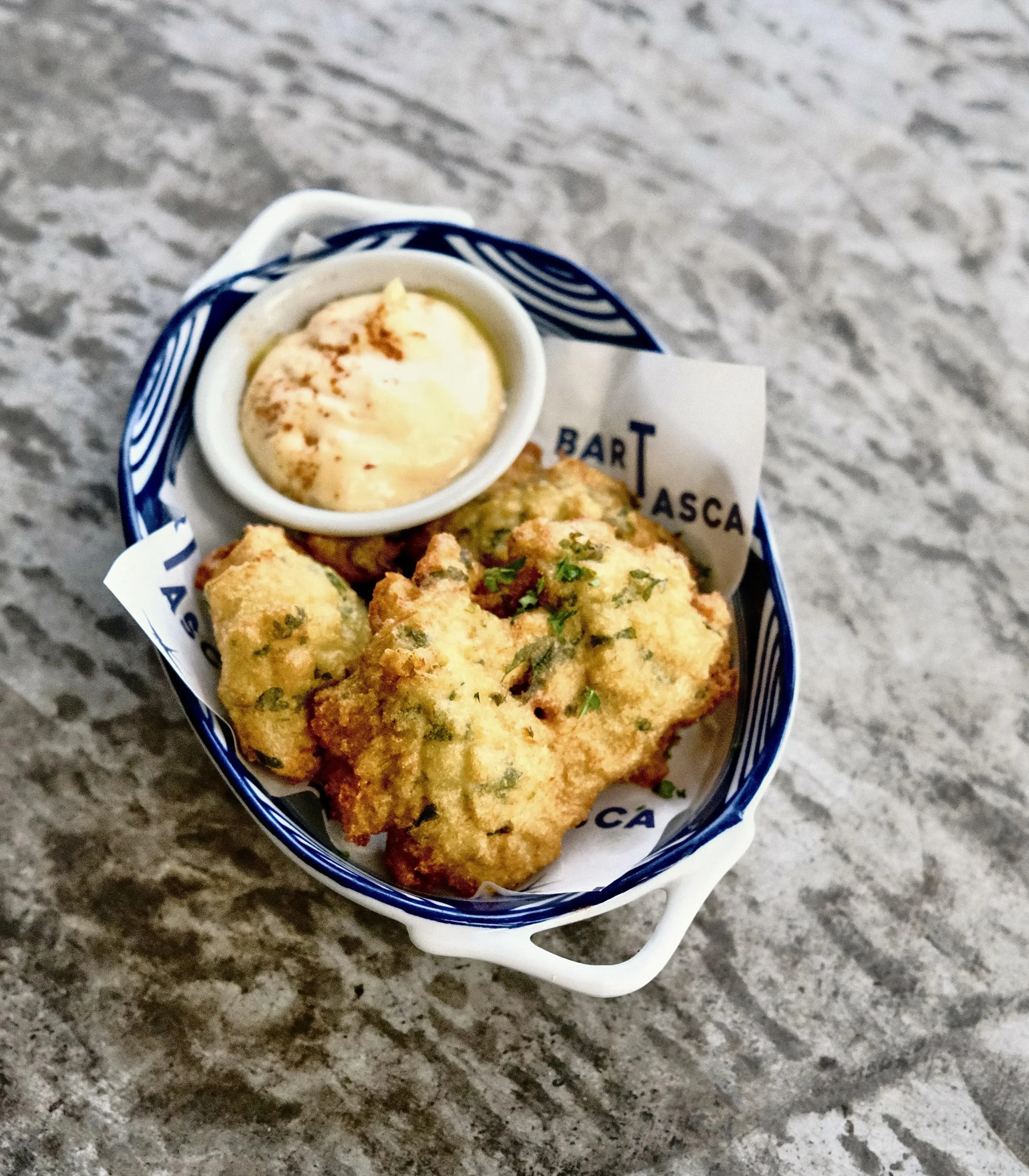 Codfish Pataniscas with Piri Piri Aioli (2 pcs)