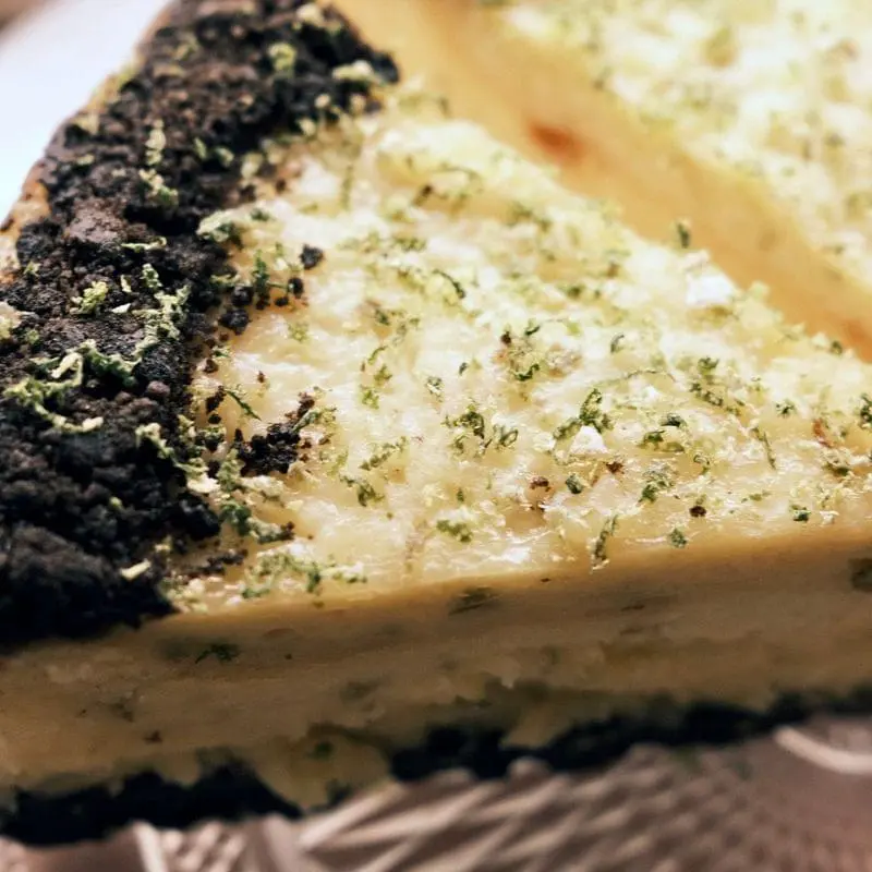 Lime Oreo cheesecake