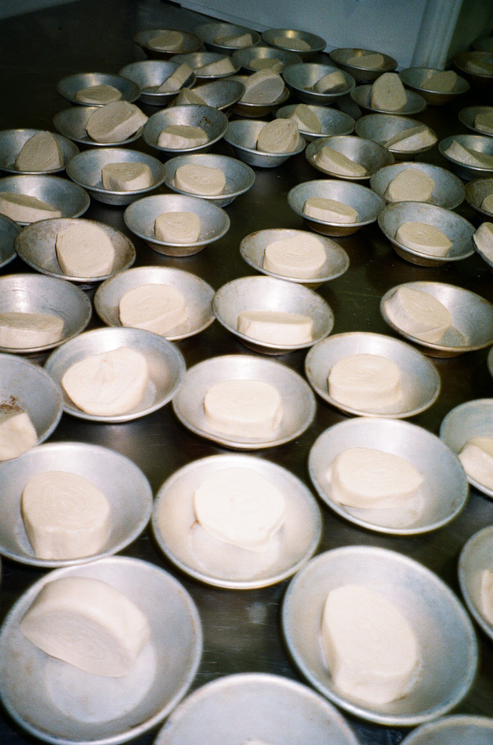 Pastel de nata tins fresh from the Bartolo kitchen
