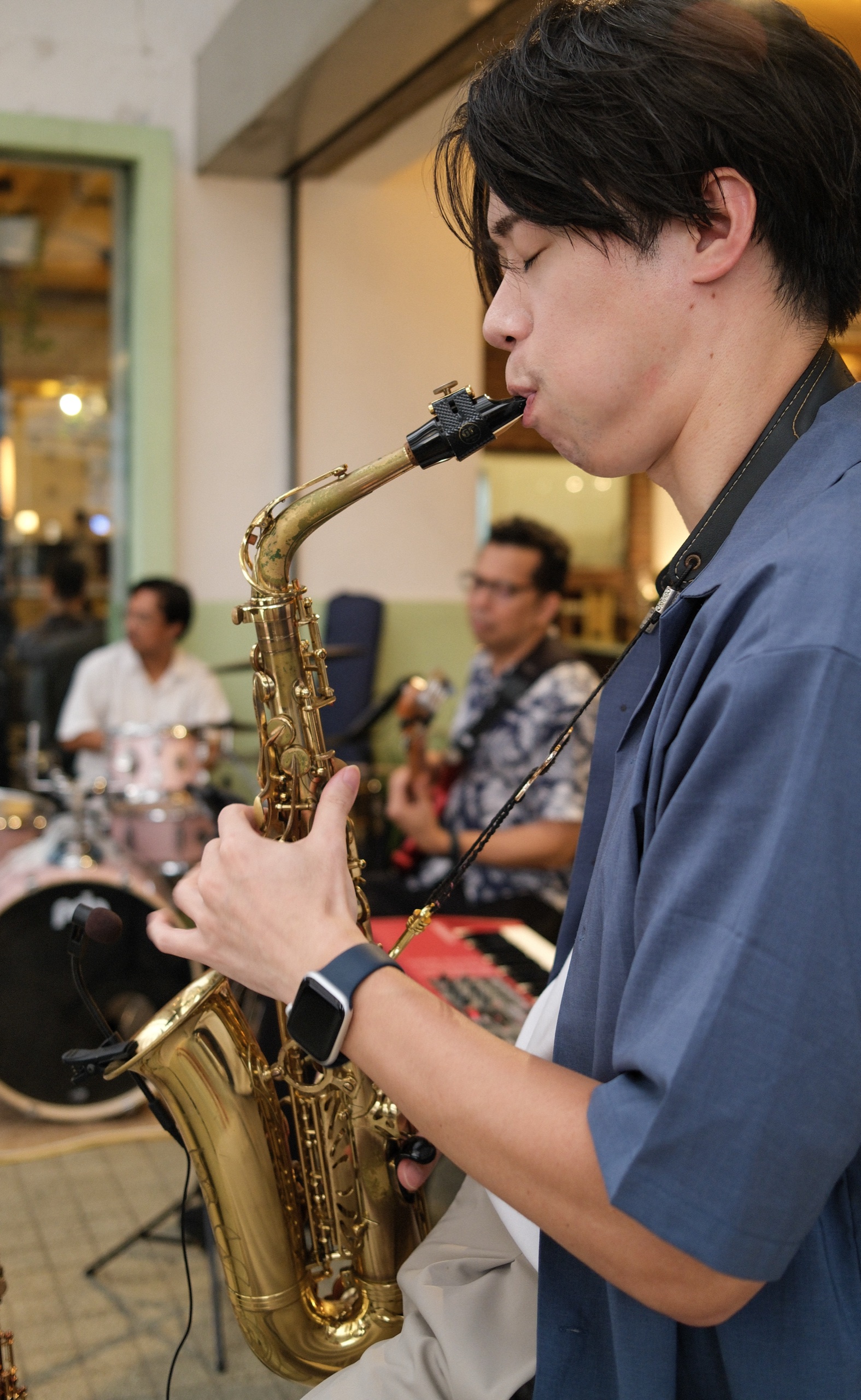 Jazz musician portrait at Bartolo