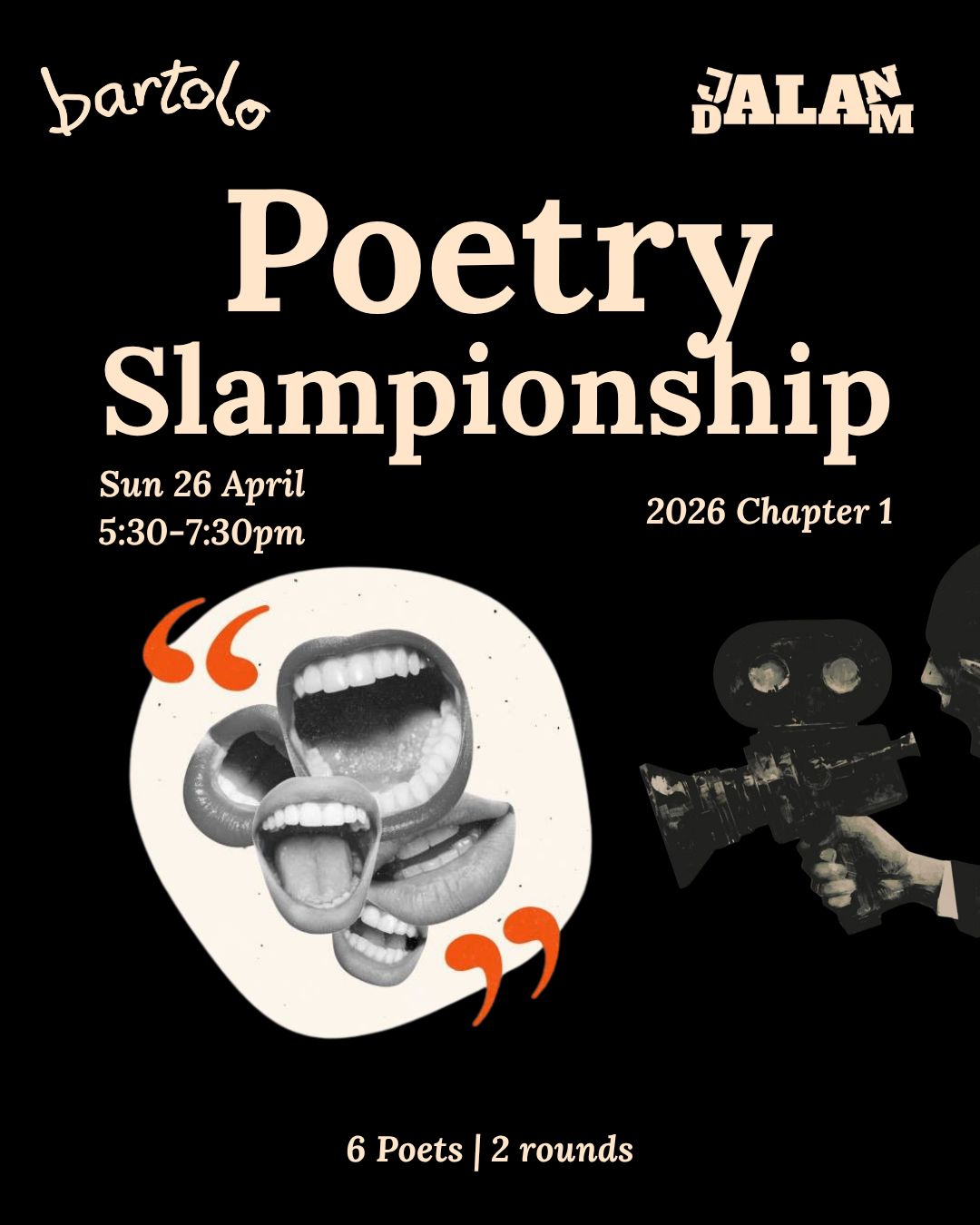 Poetry Slam night at Bartolo