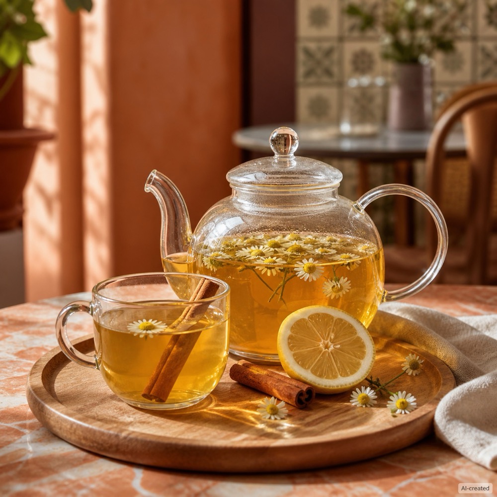 Chamomile, Cinnamon and Lemon Tea