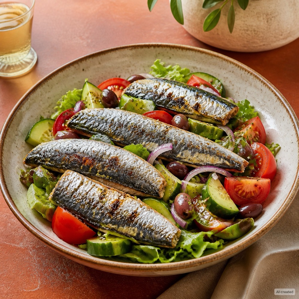 Mediterranean Salad with Sardines